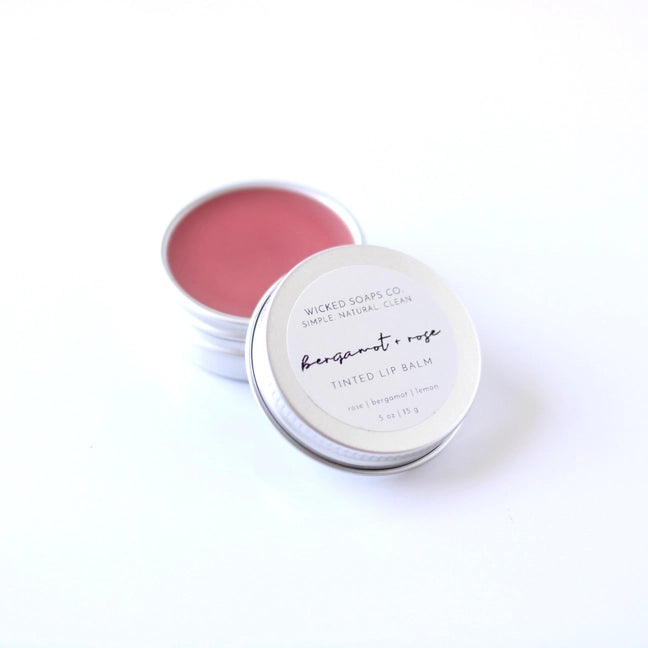 Bergamot + Rose Tinted Lip Balm