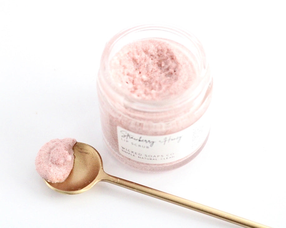 Strawberry + Honey Lip Scrub