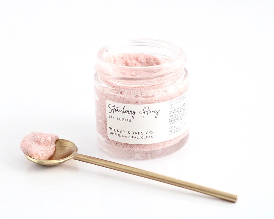 Strawberry + Honey Lip Scrub